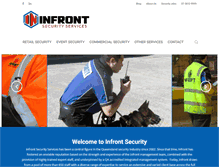 Tablet Screenshot of infront-security.com